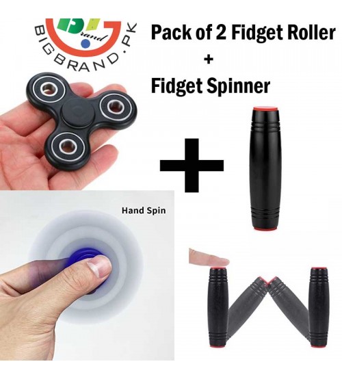 Fidget Rolling Stick With Fidget Spinner